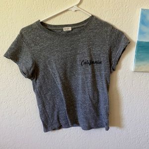 Brandy Melville California grey cropped top